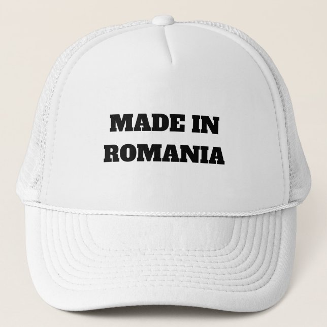 Made in Romania Truckerkappe (Vorderseite)