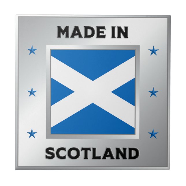 Made in Schottland Fliese (Vorderseite)