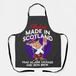 MADE IN SCOTLAND fram Square Wurst und Eisen Brew Schürze