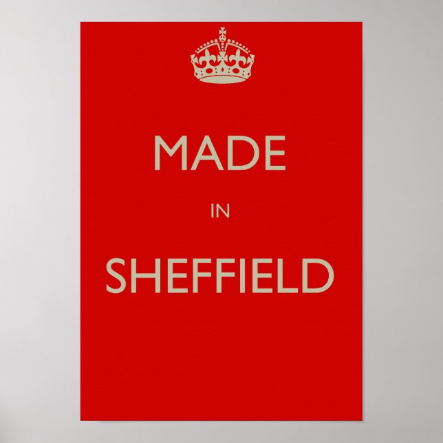 Made in Sheffield Poster (Vorne)