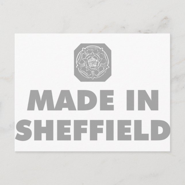 Made in Sheffield Postkarte (Vorderseite)