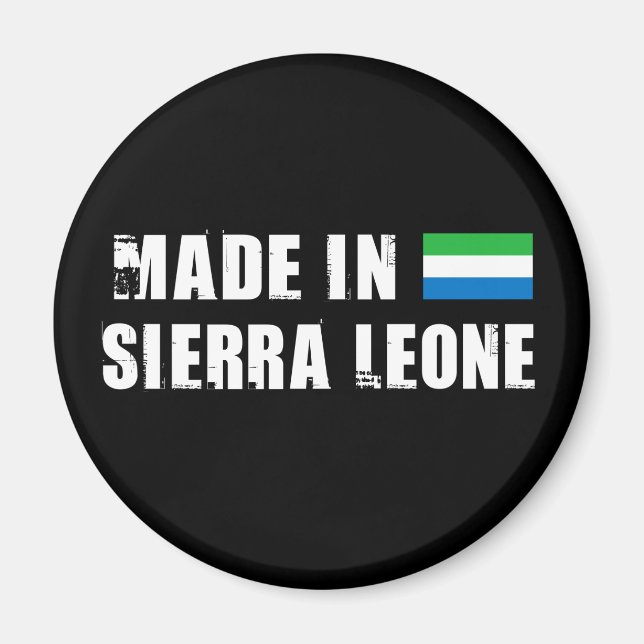 Made in Sierra Leone Magnet (Vorne)