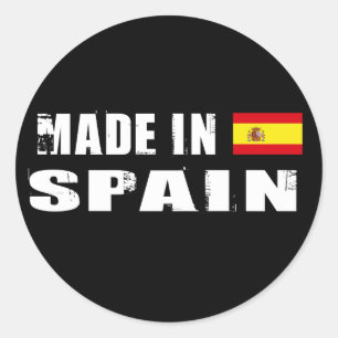 Made in Spanien Runder Aufkleber