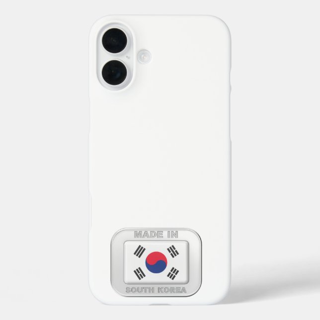 Made in Südkorea Case-Mate iPhone Hülle (Rückseite)