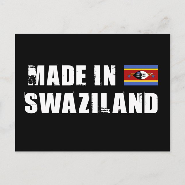 Made in Swasiland Postkarte (Vorderseite)