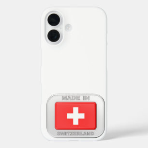 Made in Switzerland iPhone 16 Hülle