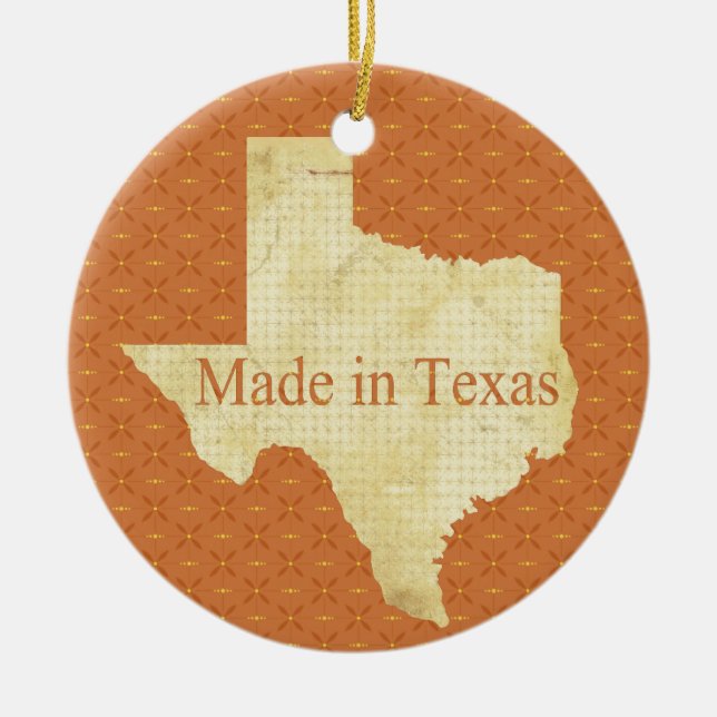 Made in Texas Baby's 1. Weihnachts-Foto Ornament (Vorne)