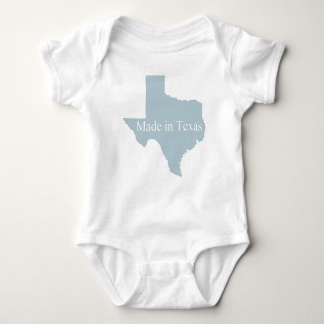 Made in Texas Blue Säugling Strampler Bodysuit Rom (Vorderseite)
