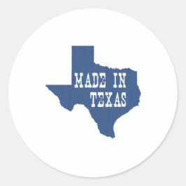 Made in Texas Runder Aufkleber