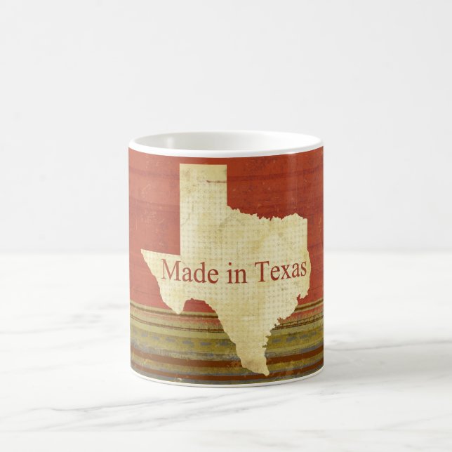Made in Texas Rusty Red Stripes Coffee Tee Tasse (Mittel)