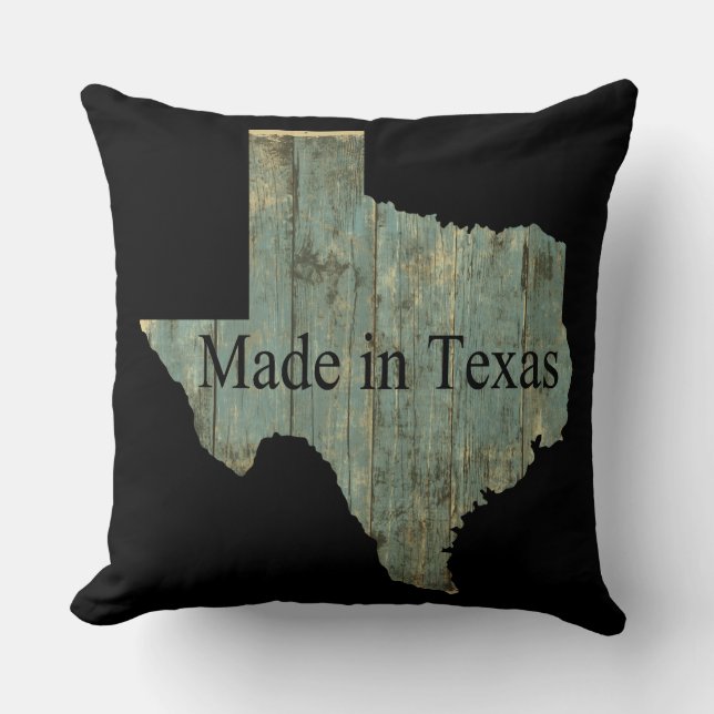 Made in Texas Square Throw Kissen (Vorderseite)