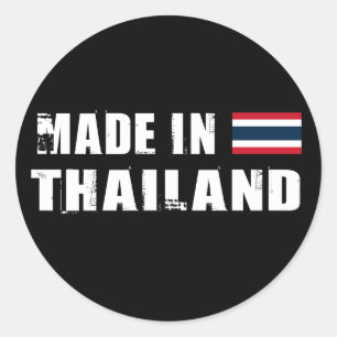 Made in Thailand Runder Aufkleber