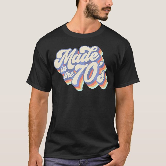 Made in the 70er Funny 1970er Party T-Shirt (Vorderseite)
