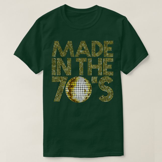 Made in the 70er Seventies 1979 Retro Disco 40 Jah T-Shirt (Design vorne)