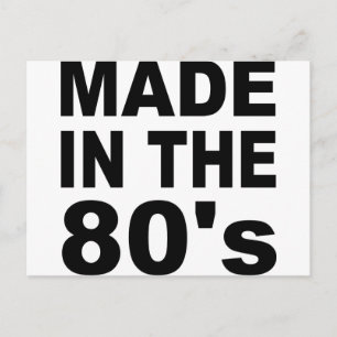Made in the 80er - Birthday Postkarte