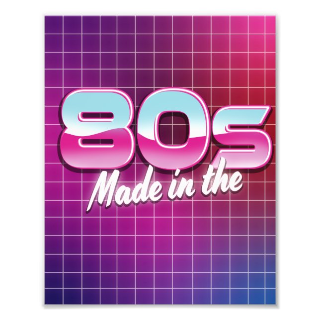 Made in the 80er fotodruck (Vorne)