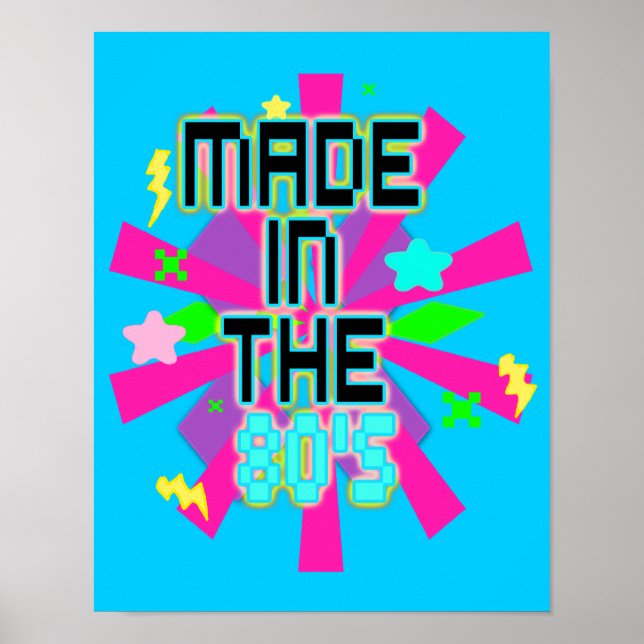 Made in the 80er Jahre Print Poster (Vorne)