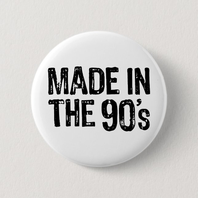 Made in the 90ers button (Vorderseite)