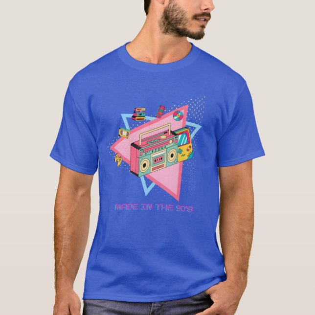Made in the 90s Retro Vibeshrowback Design funny T-Shirt (Vorderseite)