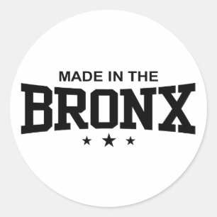 Made in the Bronx Runder Aufkleber