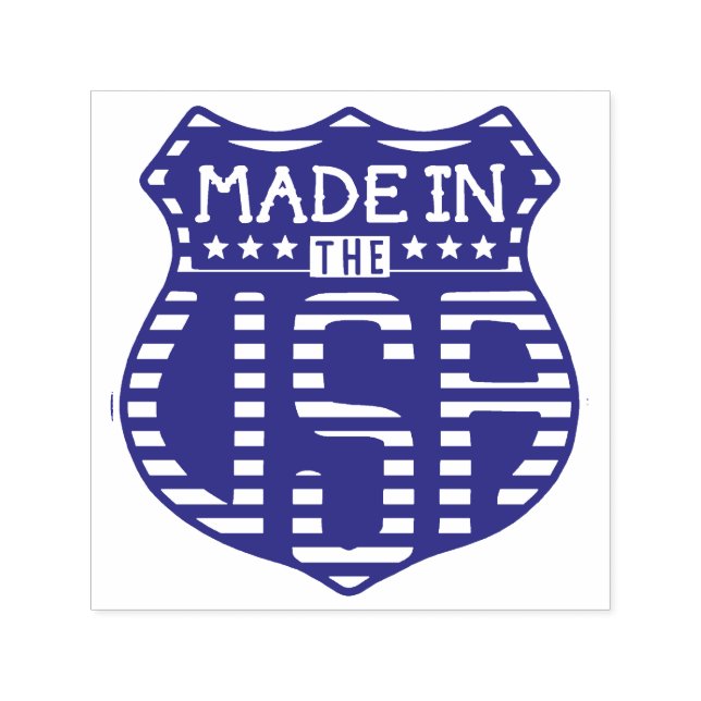 Made in the USA 4. Juli Proud American Logo Permastempel (Design)