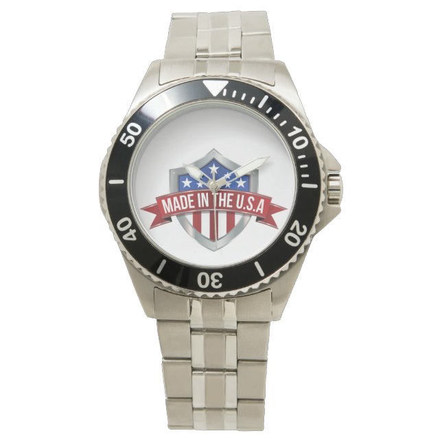 Made in the usa armbanduhr (Vorderseite)