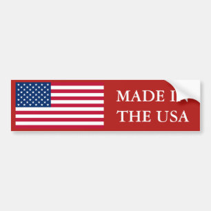 Made in the USA Flag Autoaufkleber