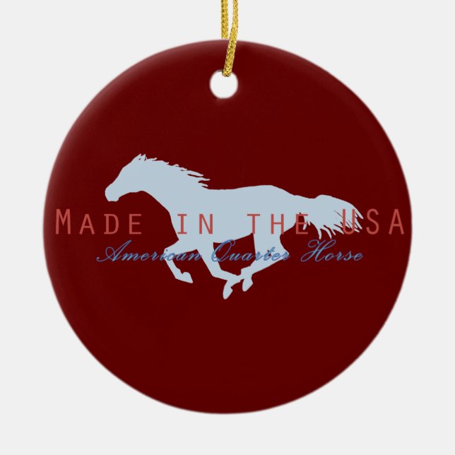 Made in the USA Keramik Ornament (Vorne)