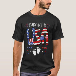 Made in the USA Patriotic Kleid 4. Juli Pregna T-Shirt