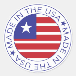 Made in the USA Round Sticker