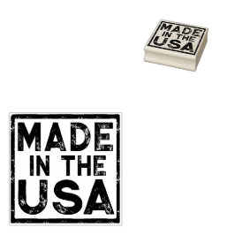 Made in the USA Rubber Briefmarke Gummistempel