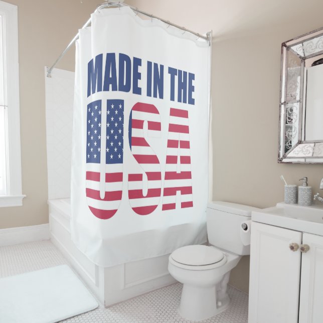 Made in the USA Shower Curtain Duschvorhang (Beispiel)