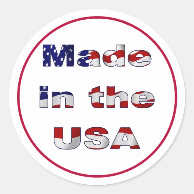 Made in the USA Sticker (Vorderseite)