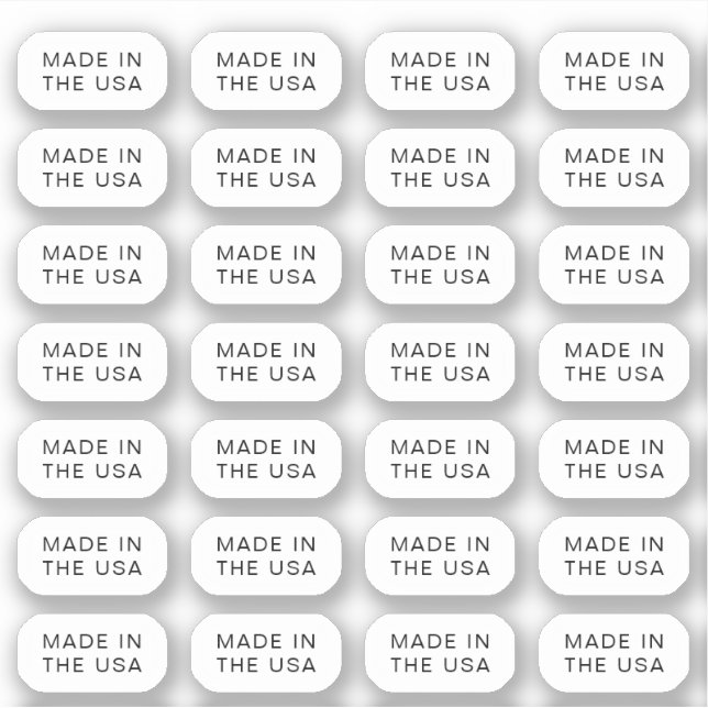 Made in the USA Stickers Aufkleber (Vorderseite)