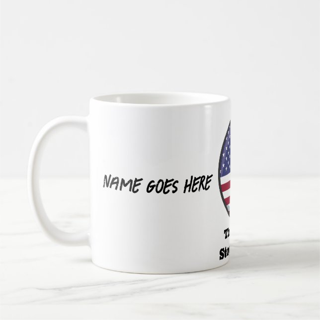 Made in the USA - The Buck Stops Here! Kaffeetasse (Links)