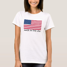 Made in the USA with Flag T-Shirt