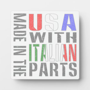 Made in the USA with Italian Parts Fotoplatte