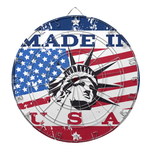 Made in USA Abzeichen Dartscheibe (vorne)