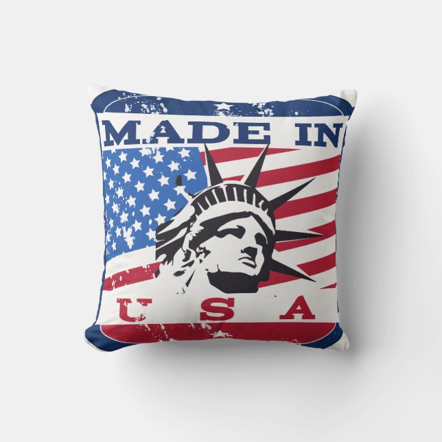Made in USA Abzeichen Kissen (Vorderseite)