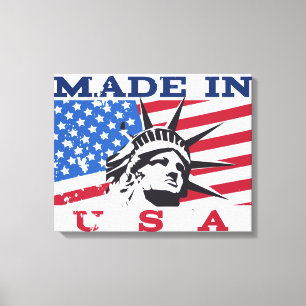 Made in USA Abzeichen Leinwanddruck