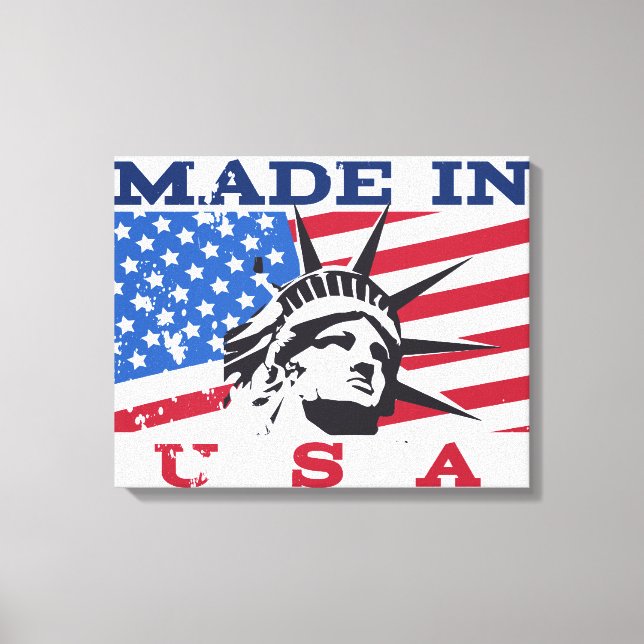 Made in USA Abzeichen Leinwanddruck (Vorderseite)
