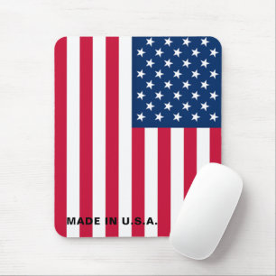 Made in USA American Flag Mouse Pad - Patriotic Mousepad