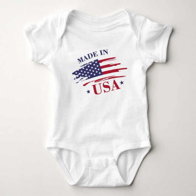 Made in USA Baby Strampler (Vorderseite)