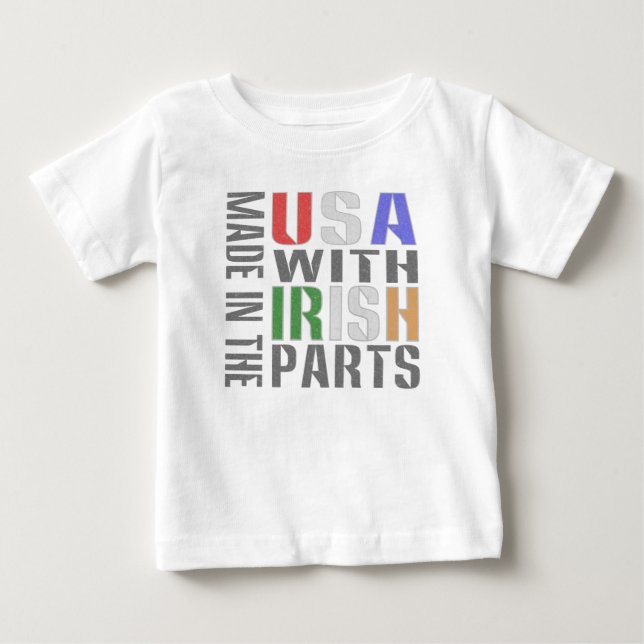 Made in USA Irish Parts Baby T-shirt (Vorderseite)