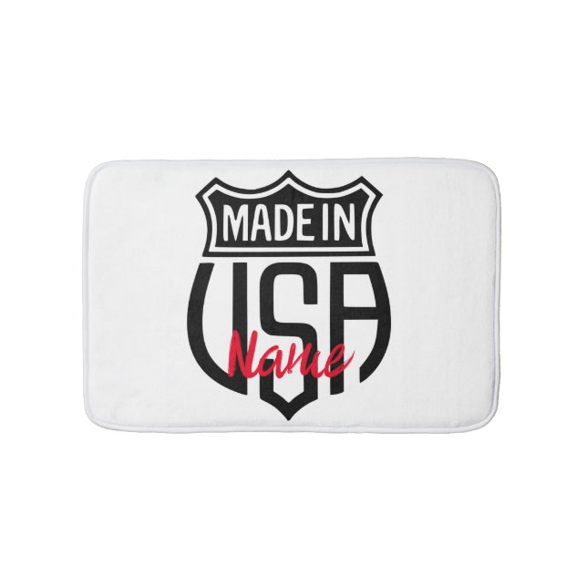 Made in USA Sign Thunder_Cove Badematte (Vorderseite)