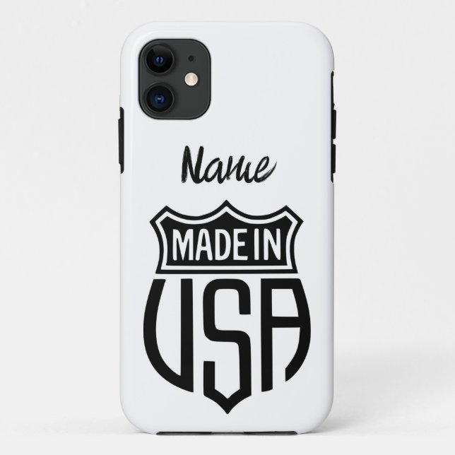 Made in USA Sign Thunder_Cove Case-Mate iPhone Hülle (Rückseite)