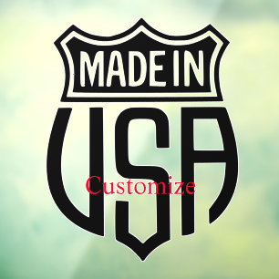 Made in USA Sign Thunder_Cove Fensteraufkleber