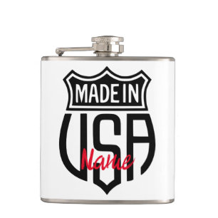 Made in USA Sign Thunder_Cove Flachmann