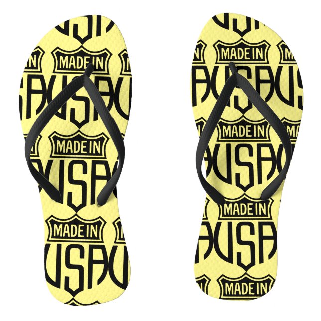 Made in USA Sign Thunder_Cove Flip Flops (Fußbett)
