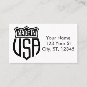 Made in USA Sign Thunder_Cove Visitenkarte